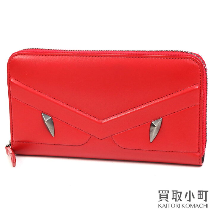 楽天市場】【美品】フェンディ 【FENDI】バグズ モンスター ジップ  