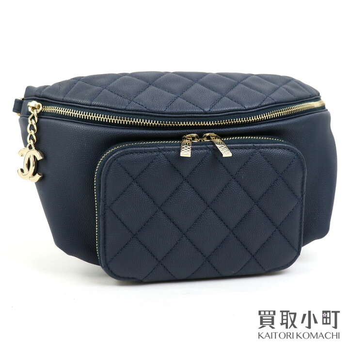 楽天市場】【美品】シャネル 【CHANEL】キャビアスキン ウエストバッグ 
