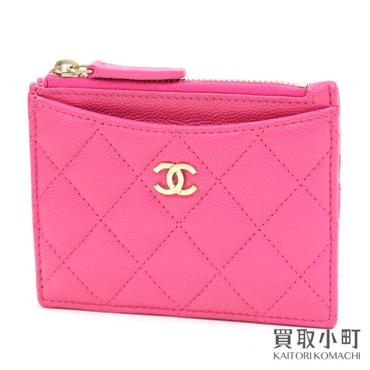 楽天市場】【美品】シャネル 【CHANEL】 キルティング ジップ コイン  