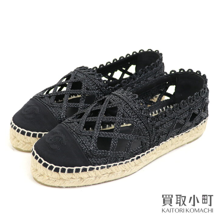 楽天市場】【未使用品】シャネル 【CHANEL】エスパドリーユ スリッポン  