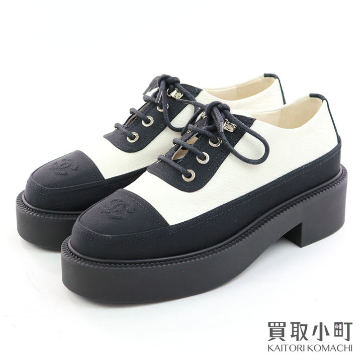 楽天市場】【未使用品】シャネル 【CHANEL】 レースアップシューズ 