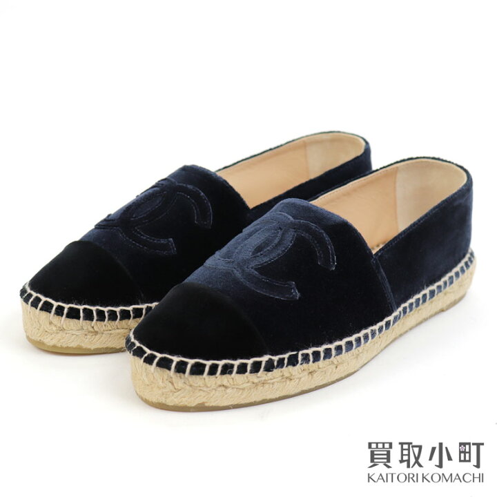 楽天市場】【未使用品】シャネル 【CHANEL】エスパドリーユ スリッポン  