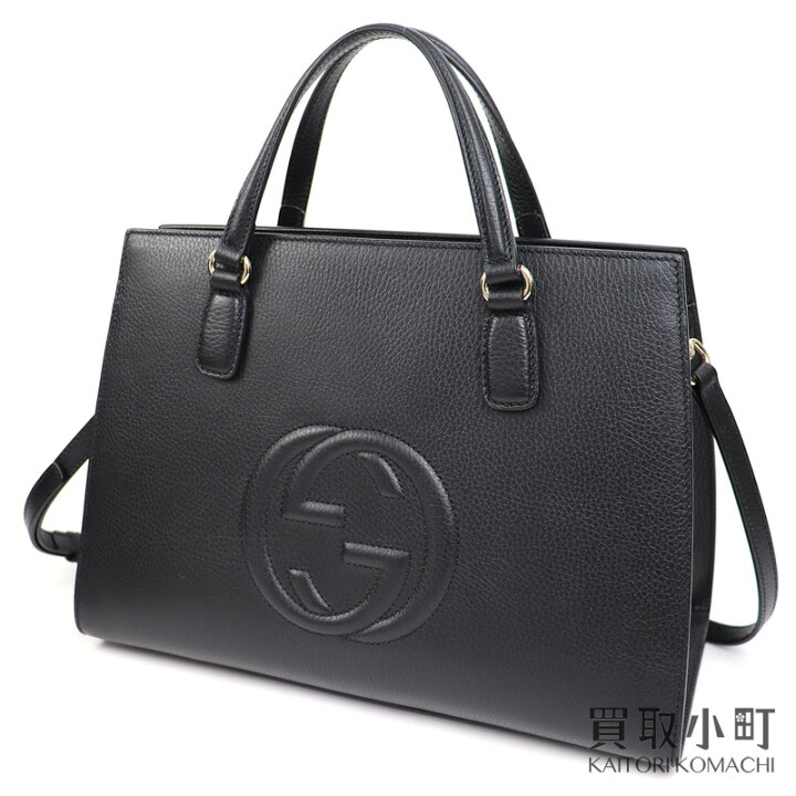 楽天市場】【美品】グッチ 【GUCCI】ソーホー レザー トップハンドル 