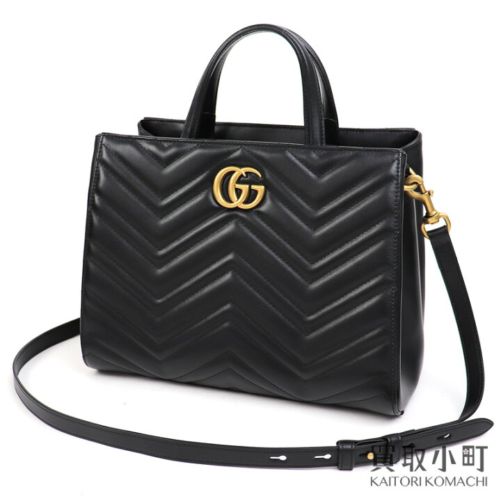 楽天市場】【美品】グッチ 【GUCCI】GGマーモント キルティングレザー 