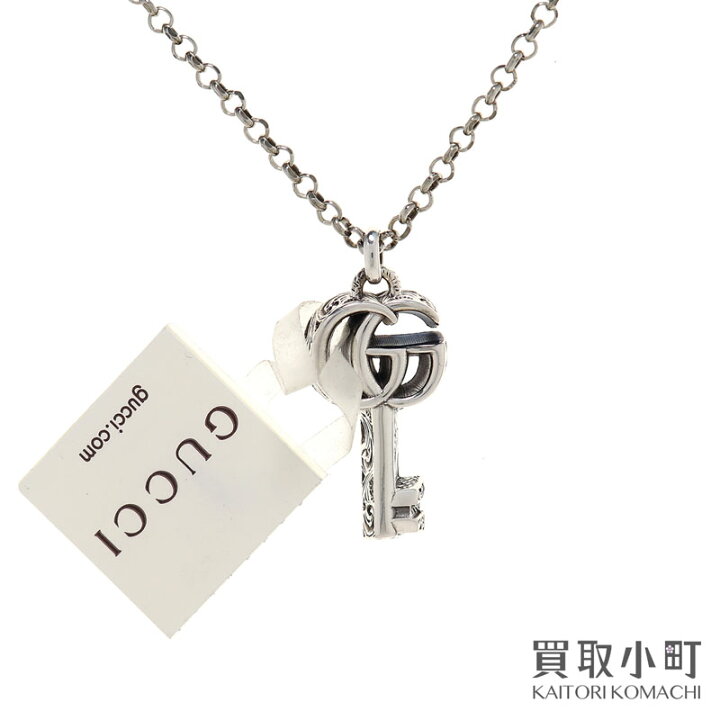 楽天市場】【未使用品】グッチ【GUCCI】ダブルG キー ネックレス 