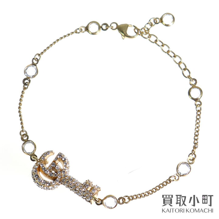 楽天市場】【美品】グッチ【GUCCI】クリスタル付き ダブルG キー 