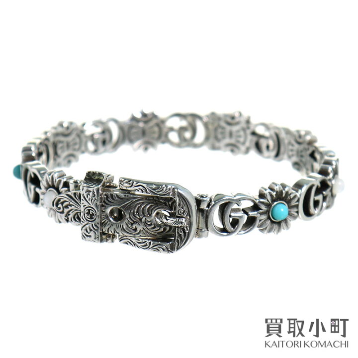 楽天市場】【美品】グッチ【GUCCI】ダブルG フラワーブレスレット  