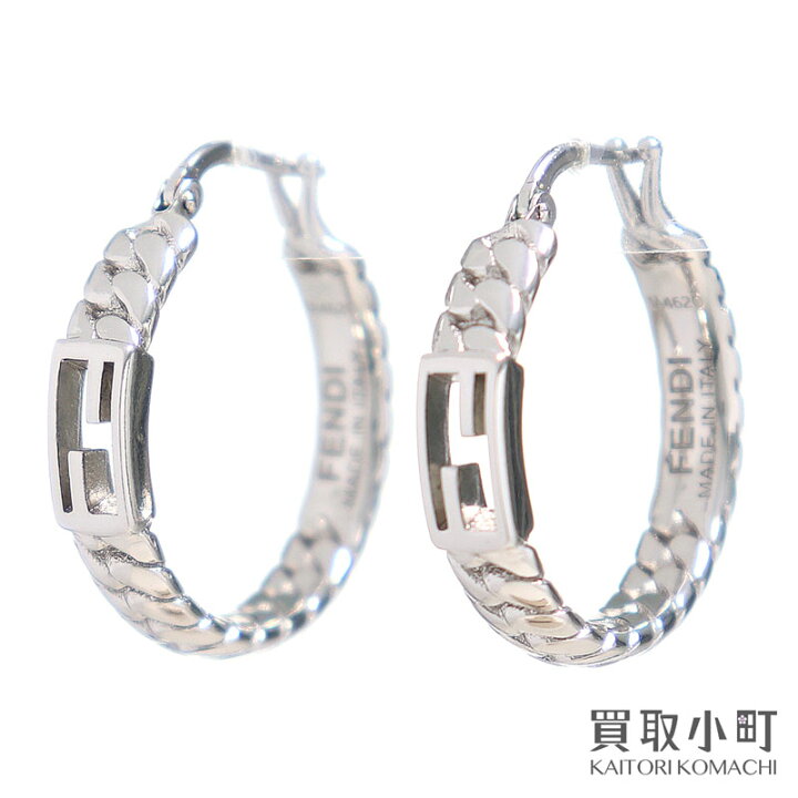 楽天市場】【美品】フェンディ【FENDI】バゲット ピアス スモール 