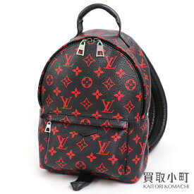 【美品】ルイヴィトン【LOUIS VUITTON】M41458 パームスプリングス バックパック PM モノグラム アンフラルージュ リュックサック デイパック サックアド ブラックレザー LV PALM SPRINGS PM MONOGRAM【Aランク】【中古】