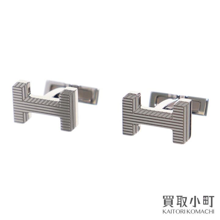 楽天市場】【美品】エルメス【HERMES】ジェミニH オプティクス カフス 