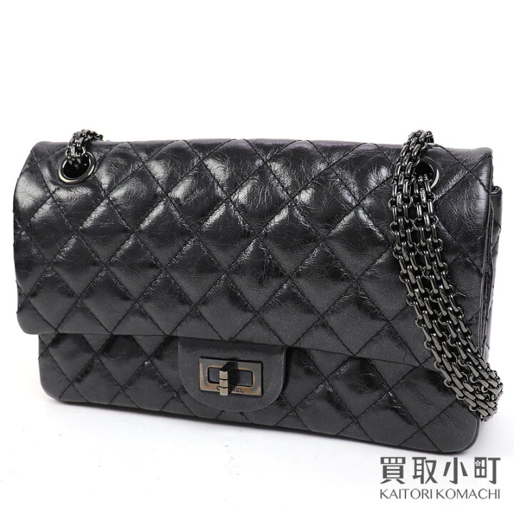楽天市場】【美品】シャネル 【CHANEL】2.55 ハンドバッグ ブラック  