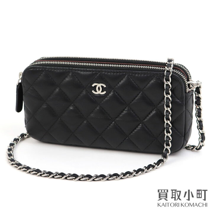 楽天市場】【美品】シャネル【CHANEL】マトラッセ チェーンウォレット  
