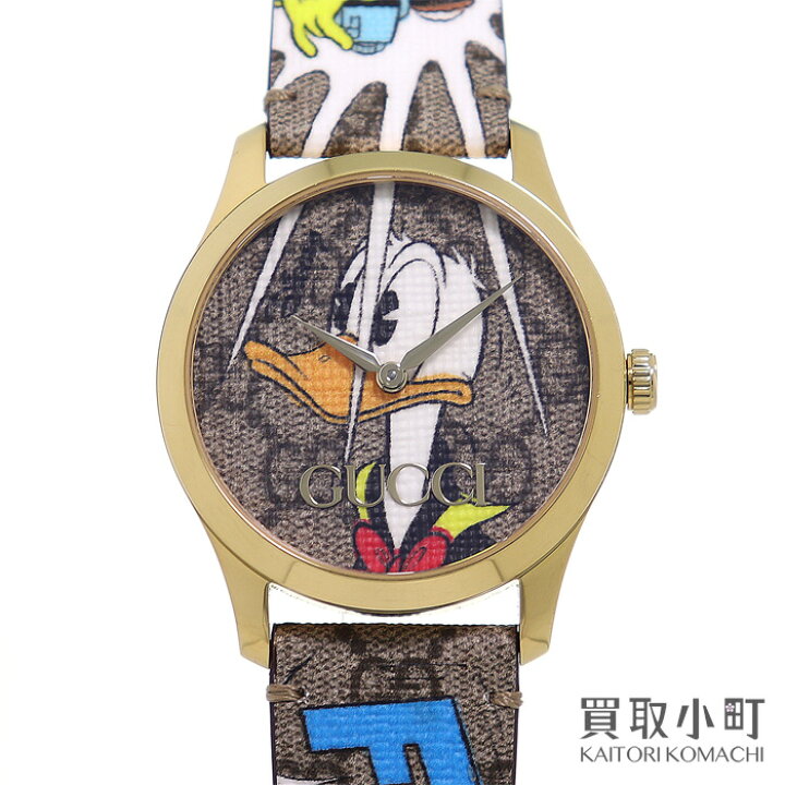 楽天市場】【美品】グッチ×ディズニー【GUCCI×DISNEY】Gタイムレス 
