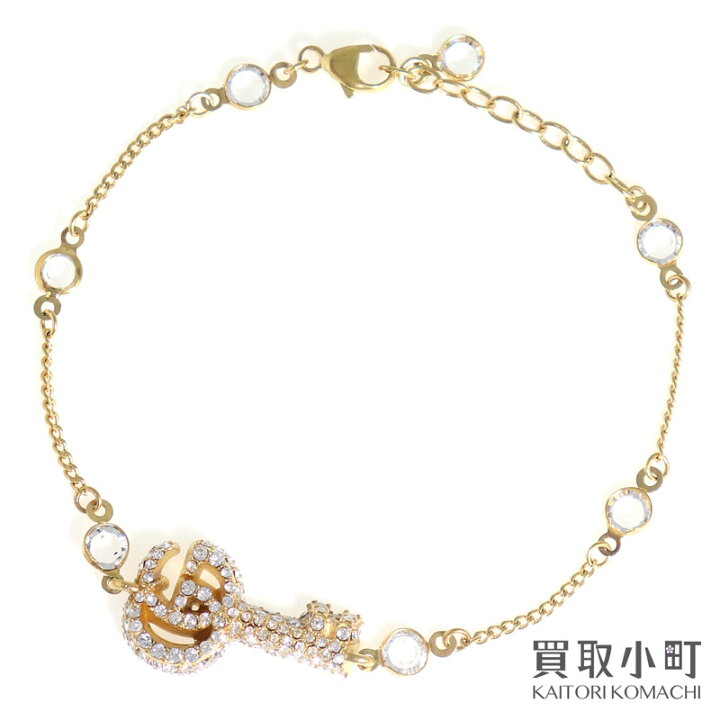 楽天市場】【美品】グッチ【GUCCI】クリスタル付き ダブルG キー 