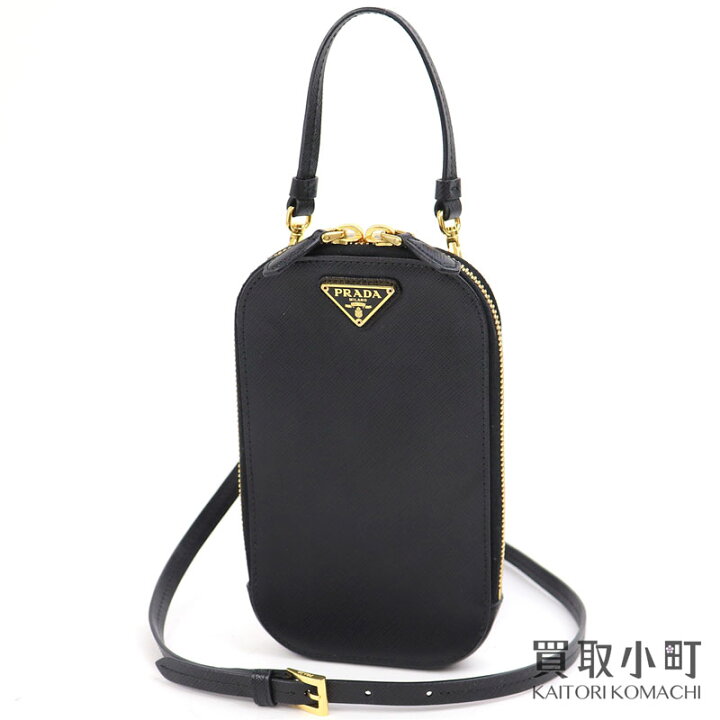 楽天市場】【美品】プラダ【PRADA】サフィアーノ マルチポーチ スマホ 