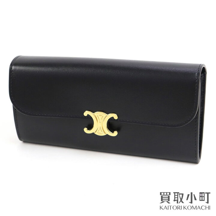 楽天市場】【美品】セリーヌ【CELINE】ラージ トリオンフウォレット  