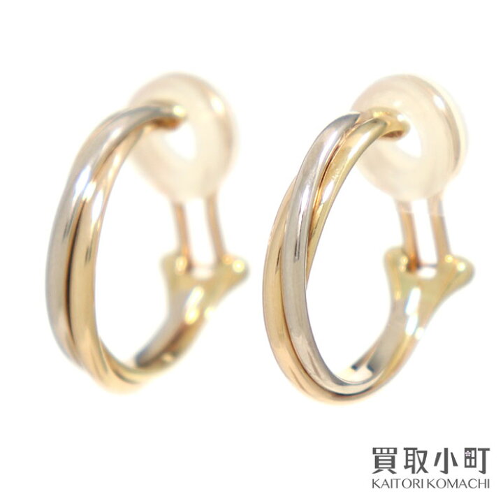 楽天市場】【美品】カルティエ【CARTIER】トリニティ イヤリング 18K 