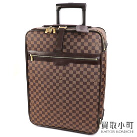 【最大1万円OFFクーポン! 4/20～】【美品】ルイヴィトン【LOUIS VUITTON】N23294 ペガス55 ダミエ キャリーケース トローリー スーツケース キャスター付き旅行鞄 トラベル コロコロカート LV PEGASE 55 TRAVEL ROLLING LUGGAGES D【中古】