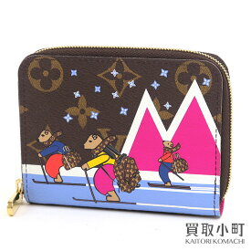 【最大3万円OFFクーポン! 6月4日20時～】【美品】ルイヴィトン【LOUIS VUITTON】M63831 ジッピーコインパース モノグラム ベア プリント ジップアラウンド サイフ コインケース カードケース コンパクトウォレット クマ LV Z【中古】