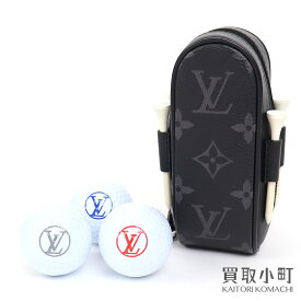 【美品】ルイヴィトン【LOUIS VUITTON】GI0344 セット ゴルフ アンドリュース モノグラム エクリプス ゴルフボール×3 ティー×4 ケース LV ANDREWS GOLF KIT MONOGRAM【SAランク】【中古】