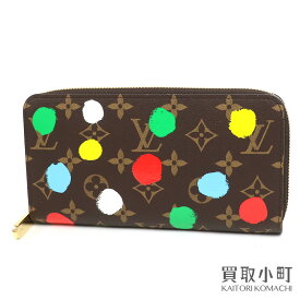 【最大1万円OFFクーポン! 4/24～】【未使用品】ルイヴィトン【LOUIS VUITTON】M81864 LV×YK ジッピーウォレット モノグラム インフィニティドット 草間彌生 コラボ ドットペイント マルチカラー ラウンドファスナー長財布 ジップ 【中古】