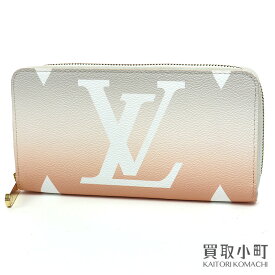 【美品】ルイヴィトン 【LOUIS VUITTON】M80359 ジッピーウォレット バイ ザ プール モノグラムジャイアント ブリューム グラデーション ラウンドファスナー長財布 サイフ LV ZIPPY WALLET MONOGRAM 【Aランク】【中古】