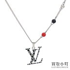 【未使用品】ルイヴィトン【LOUIS VUITTON】M01089 LV×YK ペンダント LVインフィニティ ドット ネックレス シルバー×ブラック コリエ LVイニシャル パンプキン ビーズ 草間彌生コラボ ファッションジュエリー アクセサリー PENDANT LV NECKLACE【Sランク】【新品同様】