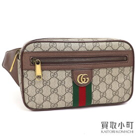 【最大1万円OFFクーポン! 4/20～】グッチ【GUCCI】オフィディア GG ベルトバッグ GGスプリームキャンバス ベージュ ウェブ クロスボディ ショルダー 斜め掛け ウエストポーチ 574796 97SIT 8747 OPHIDIA GG BELT BAG【ABランク】【【中古】