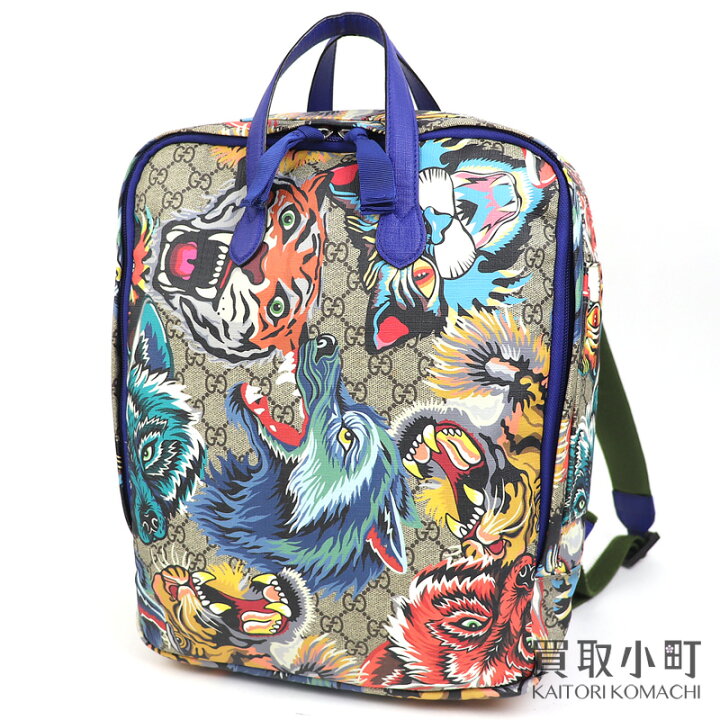 楽天市場】【美品】グッチ 【GUCCI】 ソフトGGスプリーム バックパック 