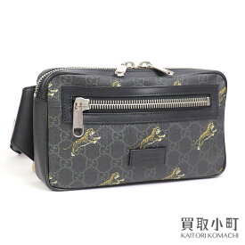 【最大1万円OFFクーポン! 5/25～】【美品】グッチ【GUCCI】ソフト GGスプリームキャンバス タイガープリント ベルトバッグ ウェブ ヒップバッグ 斜め掛け ウエストポーチ クロスボディ ショルダーバッグ 474293 G02BN 8992 SOFT GG【中古】