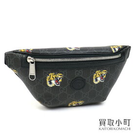 【未使用品】グッチ 【GUCCI】タイガープリント GGスプリーム ベルトバッグ キャンバス ヒップバッグ 斜め掛け ウエストバッグ クロスボディ ショルダーバッグ ロゴ スモール 675181 UXVBF 1087 GG BELT BAG WITH TIGER PRINT【Sランク】【新品同様】