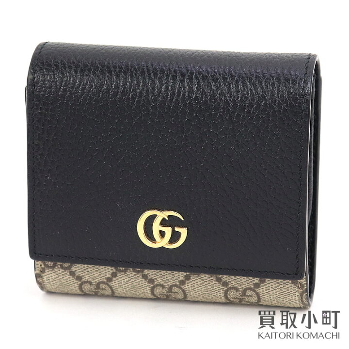 楽天市場】【美品】グッチ【GUCCI】GGマーモント ミディアムウォレット  