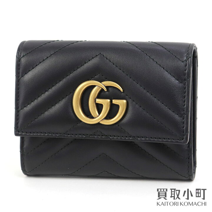 楽天市場】【未使用品】グッチ【GUCCI】GGマーモント コンパクト 