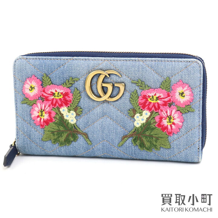 楽天市場】【美品】グッチ【GUCCI】GGマーモント ジップアラウンド  