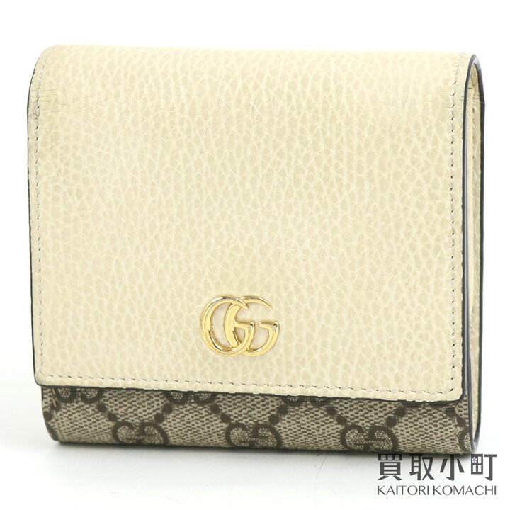 楽天市場】【美品】グッチ【GUCCI】ダブルG ウォレット GGマーモント  