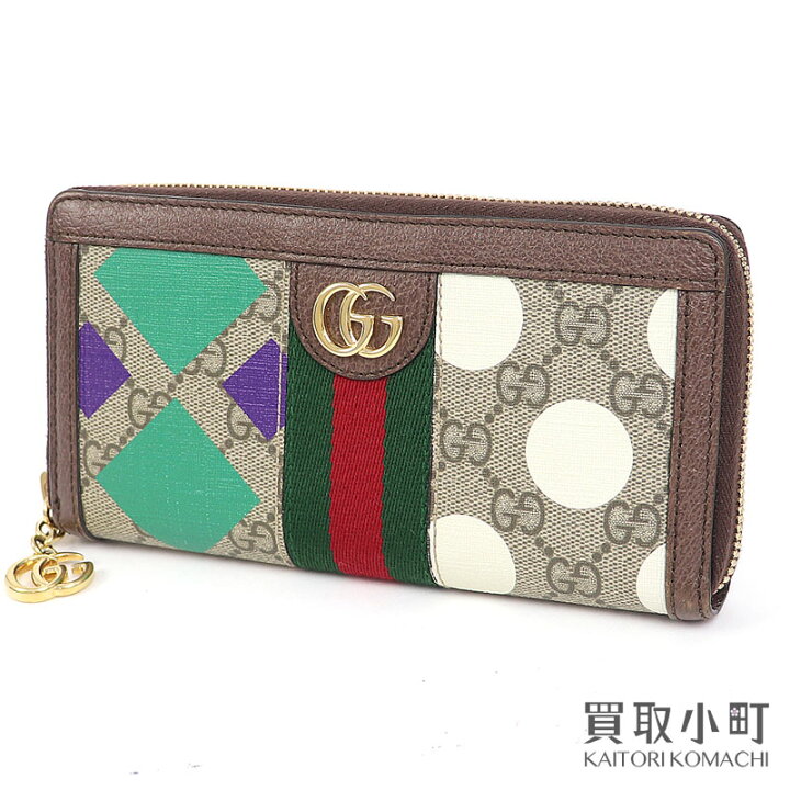 楽天市場】【美品】 グッチ【GUCCI】オフィディア GG ジップアラウンド 