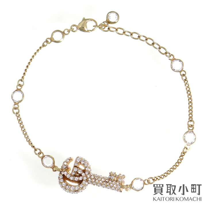 楽天市場】【美品】グッチ【GUCCI】クリスタル付き ダブルG キー 