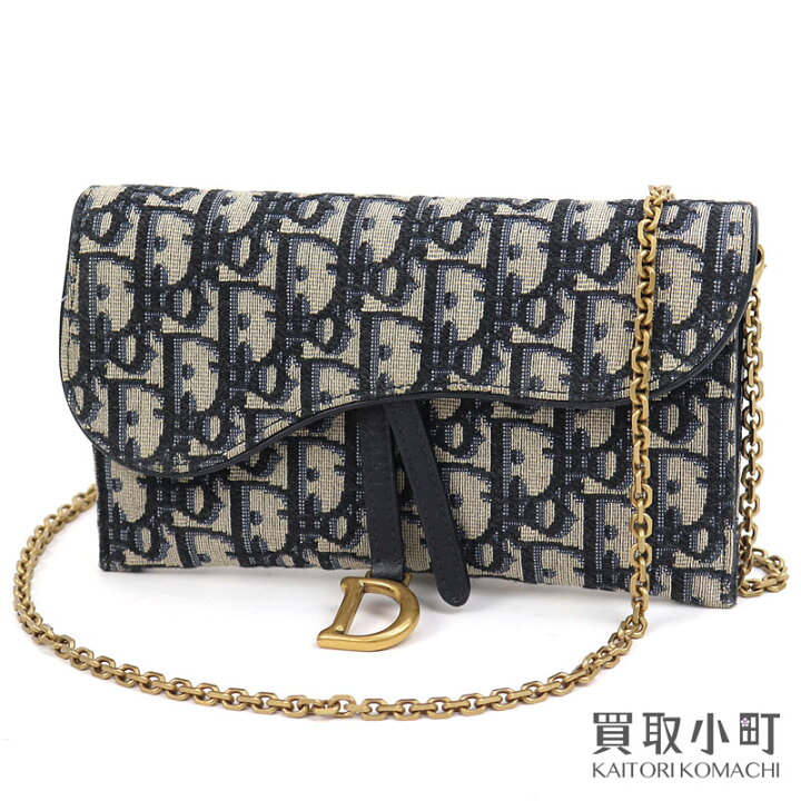 Th929261 ディオール SADDLE サドル ロングウォレット チェーン  