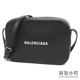 【美品】バレンシアガ【BALENCIAGA】エブリデイ ミディアム カメラバッグ ブラック カーフスキン クロスボディ ショルダーバッグ ポシェット 斜め掛け ノワール ロゴプリント 552370 DLQ4N 1000 #V EVERYDAY CAMERA BAG【Aランク】【中古】