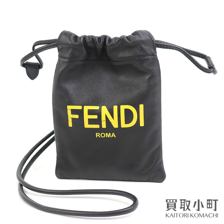楽天市場】フェンディ【FENDI】レザー フォンポーチ ロゴプリント 