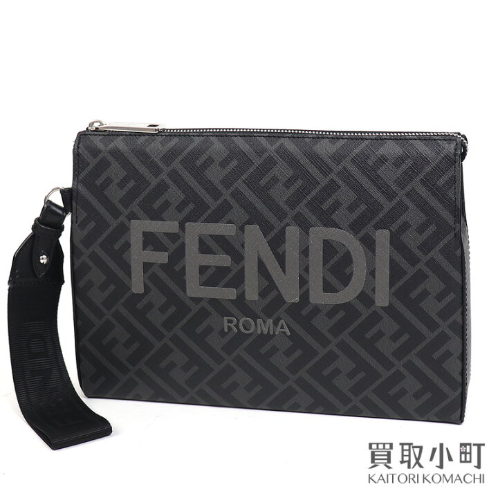楽天市場】【美品】フェンディ【FENDI】クラッチバッグ FFファブリック 