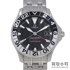 オメガ【OMEGA】 2534.50.00 シーマスター 300M GMT オートマティック クロノメーター 50周年記念モデル ブラック メンズウォッチ SSブレス 男性用腕時計 自動巻き 2534-50 SEAMASTER 300M GMT AUTOMATIC WATCH【ABランク】【中古】