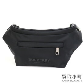 【最大3万円OFFクーポン! 6月4日20時～】【新品同様】バーバリー【BURBERRY】カーブ ベルトバッグ ブラック ナイロン ショルダー クロスボディバッグ ヒップバッグ 斜め掛け 8069773 CURVE BELT BAG【SAランク】【美品】【 【中古】