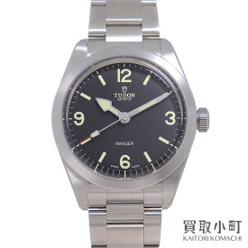 【最大3万円OFFクーポン! 6月4日20時～】【美品】チューダー【TUDOR】レンジャー 39MM オートマティック ブラック SSブレス チュードル 自動巻き 男性用腕時計 M79950-0001 RANGER【Aランク】【中古】【中古】