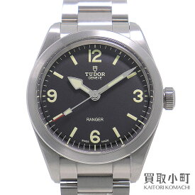 【最大3万円OFFクーポン! 6月4日20時～】【美品】チューダー【TUDOR】レンジャー 39MM オートマティック メンズ ウォッチ ブラック SSブレス チュードル 自動巻き 男性用腕時計 M79950-0001 RANGER WATCH 【Aランク】【中古 【中古】