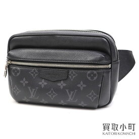 【最大1万円OFFクーポン! 4/24～】【美品】ルイヴィトン【LOUIS VUITTON】M30245 バムバッグ アウトドア モノグラムエクリプス タイガラマ ノワール クロスボディ ショルダーバッグ 斜め掛け スリング メンズ ブラックレザー LV O【中古】