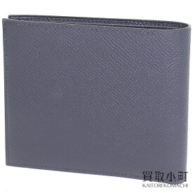 【最大1万円OFFクーポン! 4/24～】【未使用品】エルメス 【HERMES】MC2 コペルニクス ポルトフォイユ ダークブルー ヴォーエプソン 二つ折り財布 札入れ メンズウォレット カードケース 札入れ U刻印 043013CA MC2 PORTEFEUILLE CO【中古】