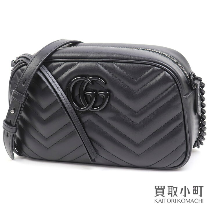 楽天市場】【美品】グッチ【GUCCI】GGマーモント キルティング  
