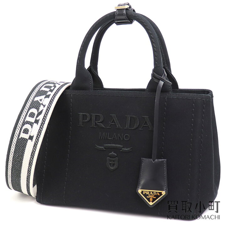 楽天市場】【美品】プラダ【PRADA】コットンキャンバス スモール 