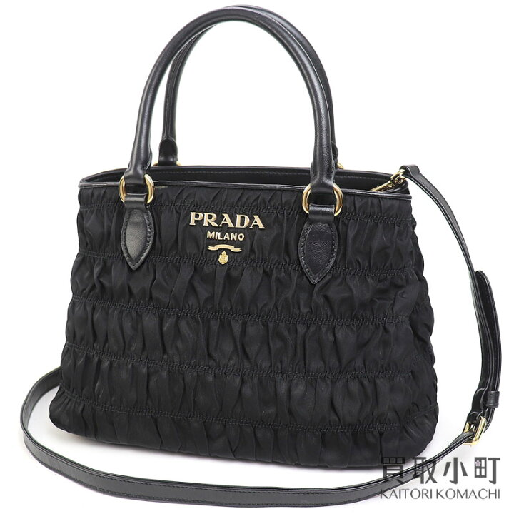 楽天市場】【美品】プラダ【PRADA】テスート メタルロゴ トートバッグ  